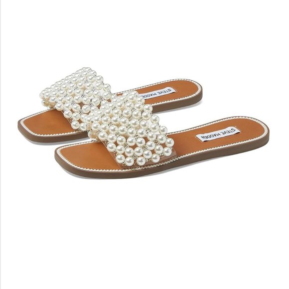 Steve Madden Shoes - Steve Madden Normally Nude Faux Pearl Sandal
